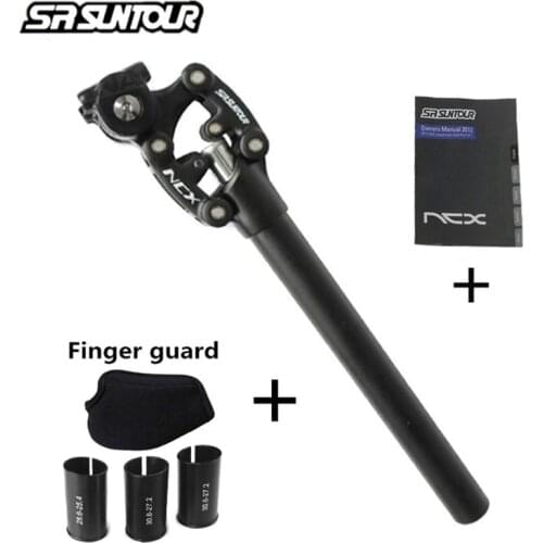 SR Suntour NCX Bike Suspension Travel Seatpost 350mm * 27.2/28.6/30.0/30.1/30.4/30.8/31.6/33.9 Bicycle Seat Post w/ Case