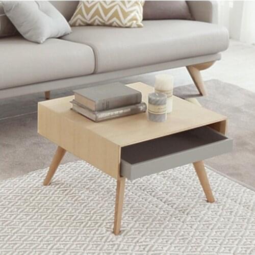 Solid wood living room furniture side table coffee table small tea table