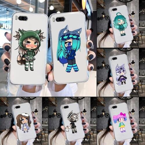 Social game Gacha Life Phone Case Transparent For Xiaomi Mi Max Note 3 A2 A3 8 9 9T 10 Lite Pro Ultra transparent art hoesjes