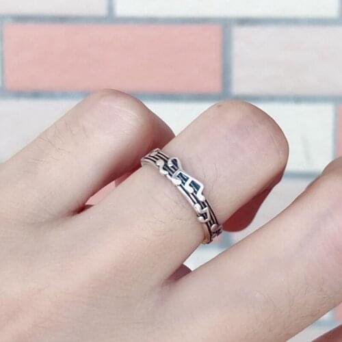Musical Notes Adjustable Ring Casual Style Music lovers Fashion Accessories Jewelry Gift