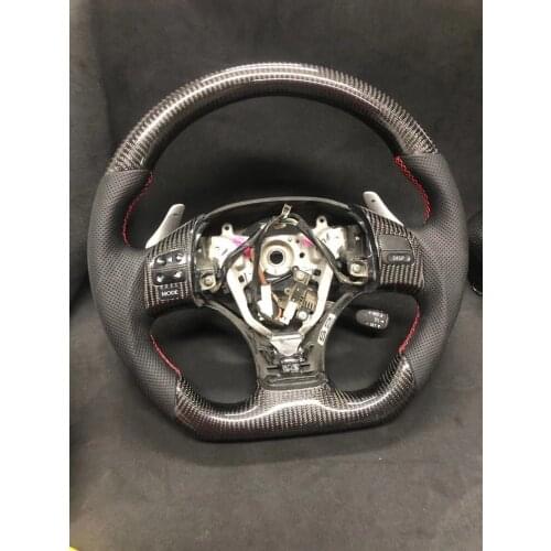 Custom Carbon Fiber Steering Wheel Compatible ForLexus CT ES IS GS LS NX RX / IS200 IS300 IS350