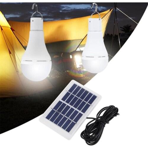 Solar Light Bulb Outdoor Waterproof Solar Bulb Hanging Lamp Courtyard Garden Solar Led Camping Lights Outdoors Remote Control