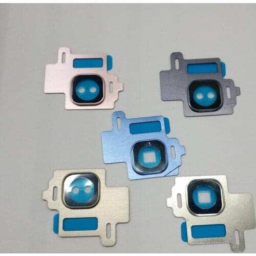 1Set For Samsung Galaxy S8 G950 Rear Camera Ring Holder Frame Lens Cover + Camera Glass Lens