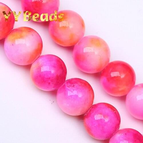 100% Natural Magenta Persian Jades Stone Beads 6-12mm Loose Spacer Charm Beads For Jewelry Making DIY Bracelet Earring Wholesale