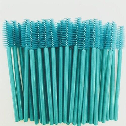 1000Pcs/Pack Disposable Eyelash Brushes Blue Mascara Wands Applicator Wand Brushes Eyelash Comb Brushes Spoolers Makeup Tool Kit