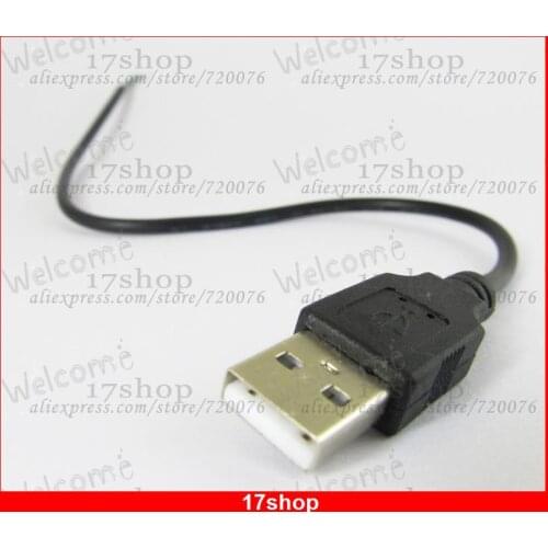 20 Pcs Black USB 2.0 Male Plug 4pin wire DIY cable