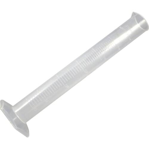 250mL Clear White Plastic Liquid Measurement Graduated Cylinder for Lab Set