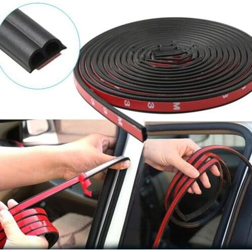 5M Car Door Seal Strips Stickers B Shape Weatherstraps Rubber Seals for Volkswagen Golf 4 5 6 7 Tiguan Passat b5 B6 B7 CC MK5