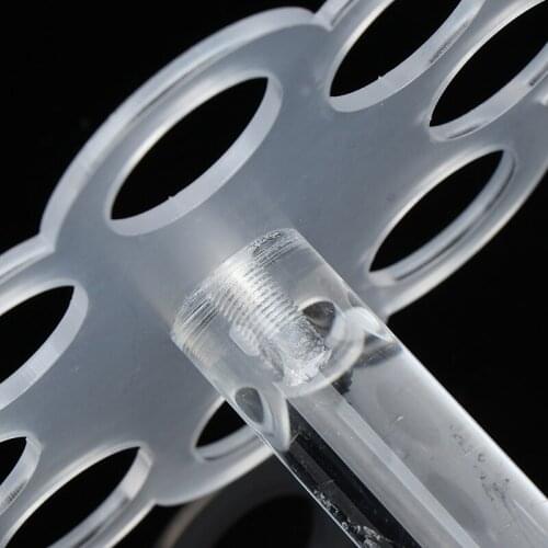 8 Holes Detachable Graduation Practical Transparent Display Home Party Kitchen Stand Acrylic Ice Cream Cone Holder DIY Reusable