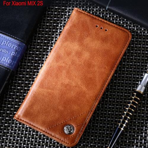For Xiaomi Mi MIX 2S case Luxury Leather Flip cover Stand Card Slot Without magnets Business Cases for Xiaomi mi mix 2s funda