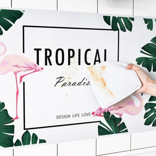 Household Self-adhesive Heat-resistant and Oil-proof Kitchen Wall Stickers Aluminum Foil DIY Home Stove Waterproof Wallpaper