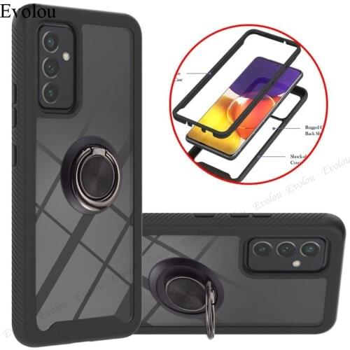 For Samsung Galaxy Quantum 2 PC+TPU Hybrid Bumper Shockproof Phone Case For Samsung A32 A52 A72 A22 Magnetic Holder Back Cover