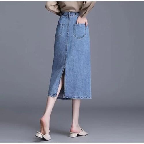 Huapang-Lsl Denim Skirts For Women