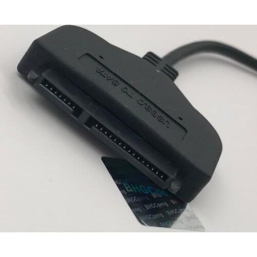 Hard Disk Data Transfer Cable USB3.0 to SATA Data Cable For 2.5 inch Stabilize Data Transfer HDD Plug And Play 15cm Black 1Pcs