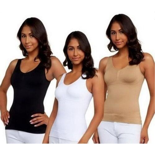 As Seen On TV Cami Shaper By Genie Reviews With Built Bras Slimming Body Shaper With Pads Bra For Women