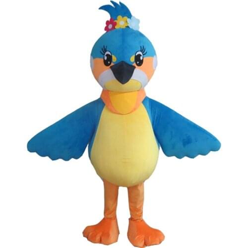 Lovly Blue Bird Mascot Costume Carnival Festival Party Dress Outfit for Adult