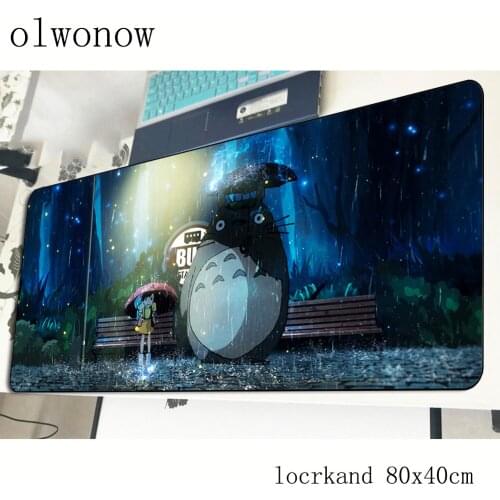 Totoro mousepad 800x400x3mm locked edge gaming mouse pad gamer mat High-end game computer desk padmouse keyboard large play mats