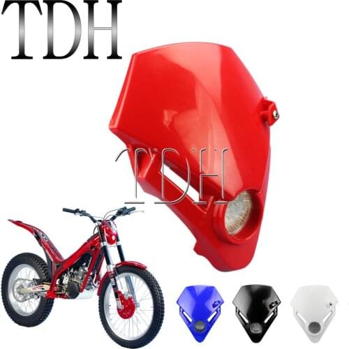 Red Motocross Motorcycle LED Headlamp Headlight Supermoto For Gas Gas TXT Pro EC 280 125 250 300 Enduro Dirt Bike Front Light