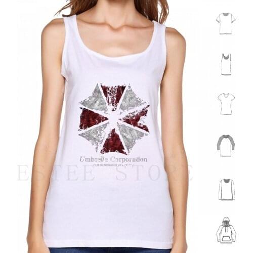 Umbrella Corporation Tank Tops Vest Cotton Umbrella Umbrella Corporation Umbrella Corp Biohazard Nemesis 2 Leon Kennedy Re2