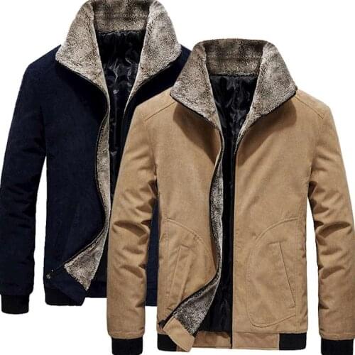 Men Corduroy Jacket Men Warm Coat Corduroy Outwear Winter Parka Chaquetas Hombre Men Corduroy Jackets Plus Size M- 6XL3XL