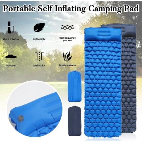 Inflatable Mattress Ultralight Waterproof Compact Air Mat Single Sleeping Pad Travel Folding Bed Portable Camping Mat
