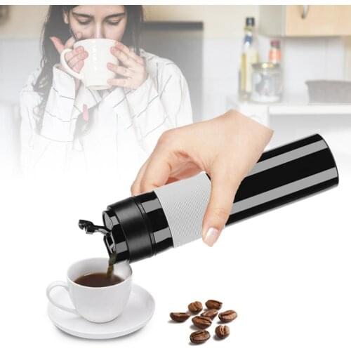 350ML Coffee Maker Stainless Steel Press Coffee Pot Thermo Teapot Vacuum Tumbler Thermos Tea Coffee Mug Travel Bottle