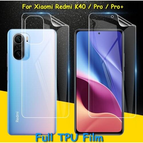 Front / Back Full Coverage Clear Soft TPU Film Screen Protector For Xiaomi Poco F3 Mi 11i 11X Redmi K40 Pro Plus ( Not Glass )