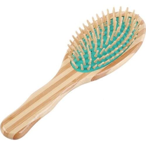Customize Logo-New Kind zebra Color Bamboo wood Brush For Hair/Beard Beard Care Comb Beard Brush Airbag brush