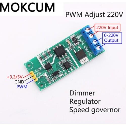 220V PWM Controller PWM Regulator Thyristor Isolation Module Dimming Governor Voltgae Regulator motor speed regulation module