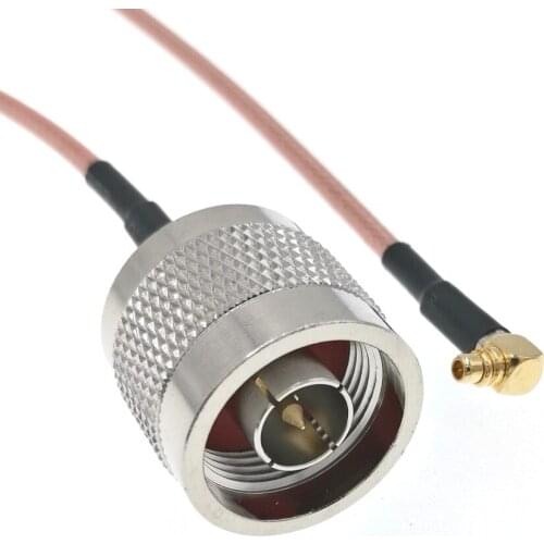 N Male Plug To MMCX Male Plug Right Angle RF Pigtail Cable RG316 30CM For Wireless Antenna GPS