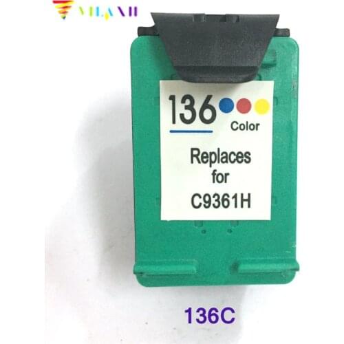 Vilaxh compatible Ink Cartridge replacement For HP 136 Officejet 6213 Deskjet 5443 D4163 Photosmart 2573 C3183 D5163 PSC 1513