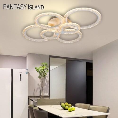 NEW Modern Led Rings Ceiling lamp For Living Room Dining Kitchen Bedroom Bubble Adjustable Indoor Lighting Chandelier Lighting