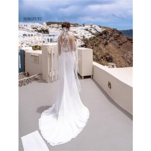 Wedding Dress Train V-Neck Wedding Gown Vestido De Noiva 2021 Fashion Princess Bridal Gown