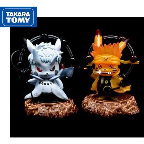 TAKARA TOMY Pokemon Pikachu Cosplay Anime Toy Pikachu Boxed Toy Accessories