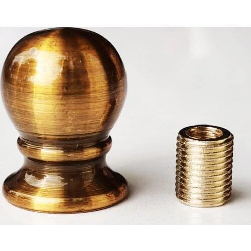WOERFU 2-Pack 1-1/5 Oil Rubbed Brushed Bronze Finish Ball Lamp Finial