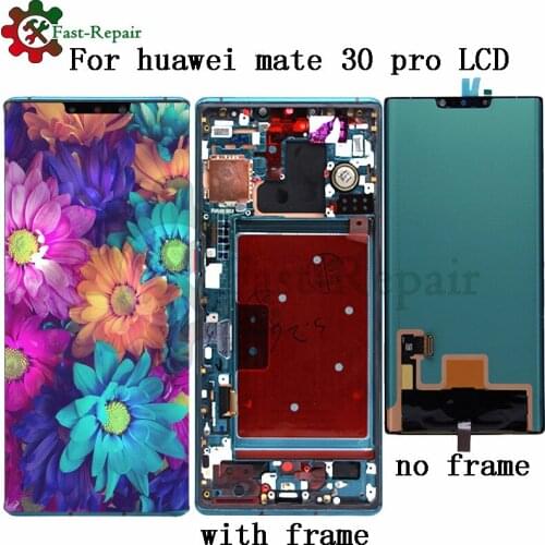 Original Super AMOLED for Huawei Mate 30 Pro LCD Display Touch Screen Digitizer Assembly Repair For mate 30 pro LIO-L09 L29 LCD