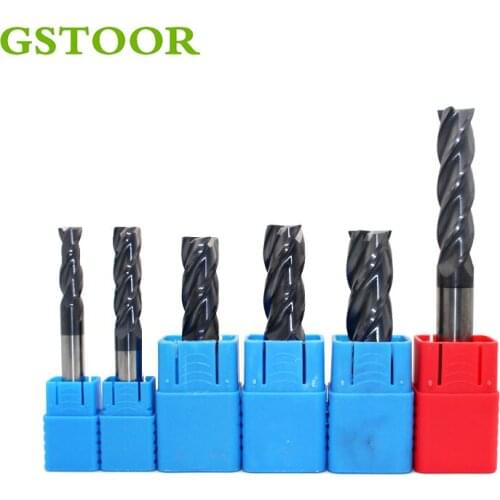 1PC End Mill 2mm 4mm 6mm 2F 3F 4F Milling Cutter Carbide Straight Shank CNC Tool Accessories face mill cutting