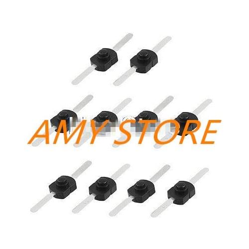 10pcs 1712-CC DC 30V 1A Black On Off Mini Push Button Switch for Electric Torch