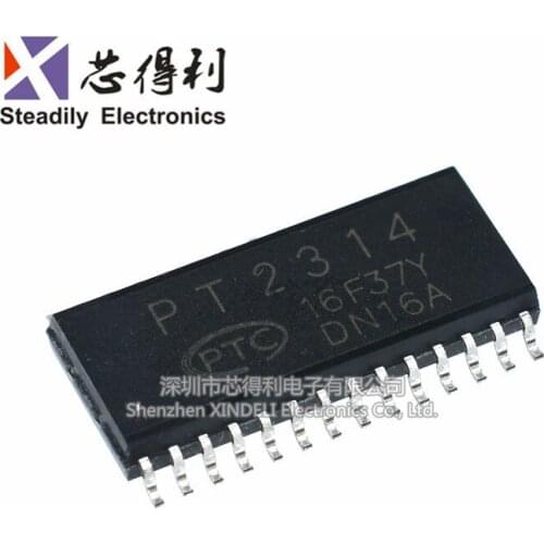 10pcs/lot Pt2314e Pt2314 Sop28 Four-Input Sound Quality Processing Tone Control Circuit New