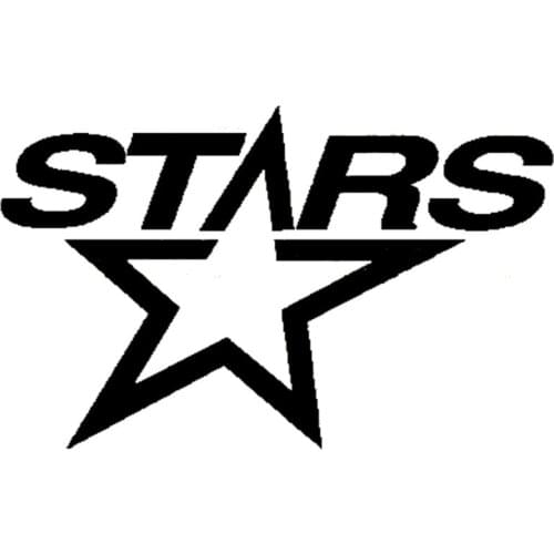 13cm*8cm STAR Fashion Vinyl Decal Motorcycle Car Stickers Car-styling Black/Silver S6-3642