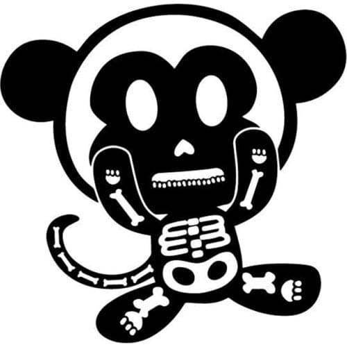 16.1CM*15.7CM Monkey Electric Shock Decorate Patterns Car Sticker Car Trunk Vinyl Decal