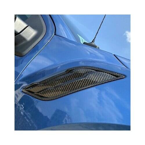 Real Carbon Fiber Side Fender Air Outlet Cover 2pcs For Ford F150 F-150 17-19