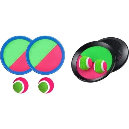 Kids Paddle Toss And Catch Ball Set Toss And Catch Game Sports Set 2 Paddle 2 Ball For Kids Adults Outdoor Game