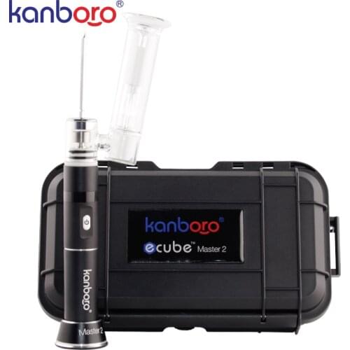 Kanboro eCube Master V2 Electric Dab Rig TC Enail Kit with LED Screen Titanium Ceramic Quartz Nail Glass Attachment Wax E Nail