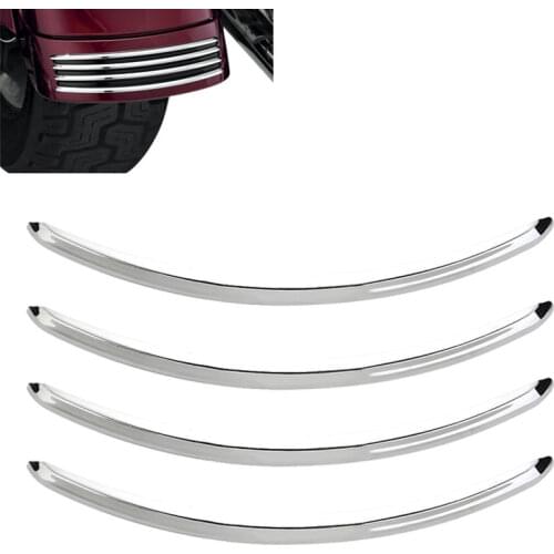 Motorcycle Fender Accents Trim Chrome Rear For Harley Street Glides 2006-2017 Road Glide 2010-2007