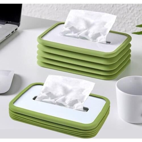 Tissue Box Holder Cover Rectangular Dispenser Napkin Dustproof for Car