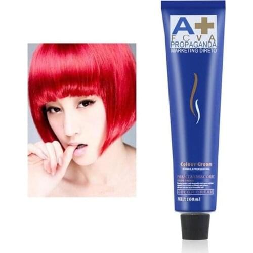 Hair Dye Tint Semi Permanent Hair Coloring Cream Hair Color Dye Cream Wax Hair Care Styling Tools For Women Men Easy to Use