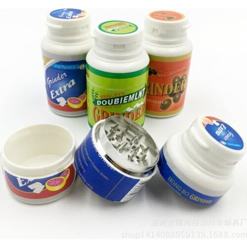 Smoking Accessories Creative Smoking Set 40mm Chewing Gum Cigarette Grinding Machine Metal Cigarette Crusher