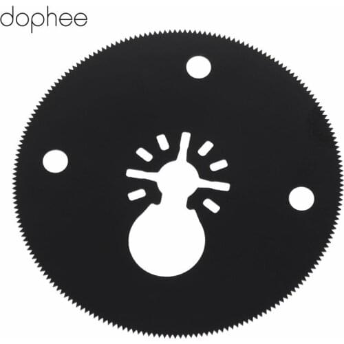 Dophee 1Pc HSS Oscillating Tool Circular Saw Blades For Renovator Bosch Power Tools As Fein Multimaster Dremel Wood Cutting 80mm