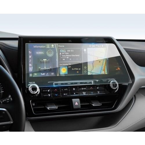 LFOTPP For Highlander 2020 2021 12.3 Inch Car Navigation Display Tempered Glass Screen Protector Auto Interior Protector Sticker